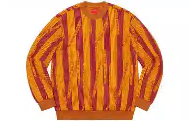 Supreme Textured Stripe Crewneck