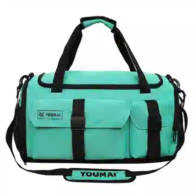 德力熊 大容量训练包多功能干湿分离 牛津布 健身包 男女同款情侣款 黑色\粉色\灰色\酒红色\黄色\紫色\青绿色\桔色