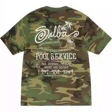 Stussy SS25 POOL SERVICE TEE PIGMENT DYED T