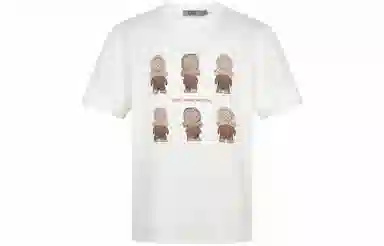 C'N'C Trend Series Teddy Print T-Shirt White