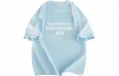 FREO3N Letter Print Crewneck T-Shirt