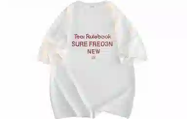 FREO3N Letter Print Crewneck T-Shirt