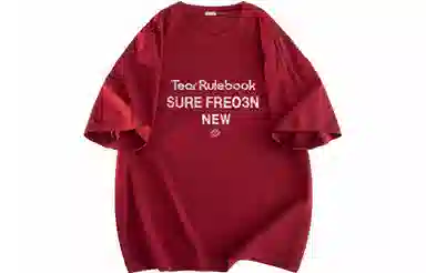FREO3N Letter Print Crewneck T-Shirt