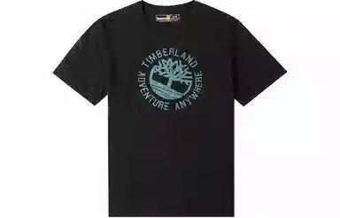 Timberland Retro Print Tee Black
