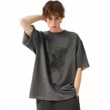 Organic Emotion Vintage Washed Grey Tee