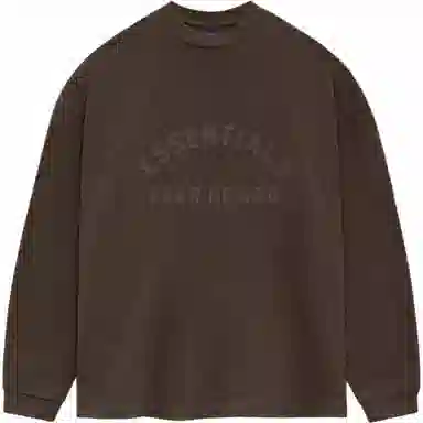 Fear of God Essentials SS24 Heavy L/S Tee Heather Wood