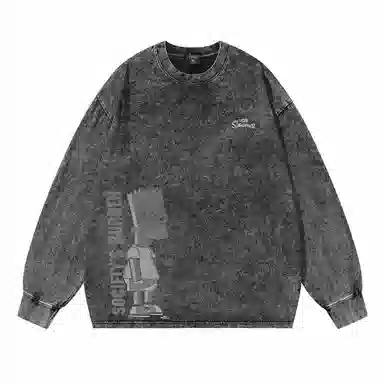 The Simpsons Bart Striped Long Sleeve T-Shirt