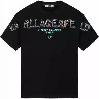 KARL LAGERFELD Logo T-Shirt Black