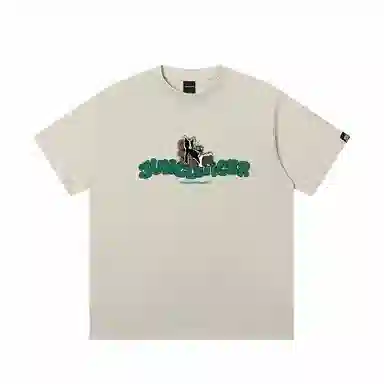 JUNGLE TIGER Cartoon Cat Print T-Shirt