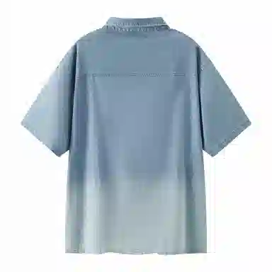 森马 凉感宽松潮流牛仔短袖衬衫 男款