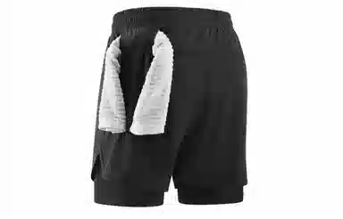 王者荣耀 鲁班七号款 美式基础款反光印花简约篮球跑步训练透气假两件紧身运动休闲短裤 男女同款