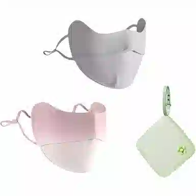 杨同学 杨同学 韩版 防紫外线 遮全脸 夏季薄款 透气冰丝 渐变腮红新 仿丝 防晒面罩 女款