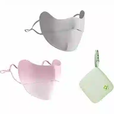 杨同学 杨同学 韩版 防紫外线 遮全脸 夏季薄款 透气冰丝 渐变腮红新 仿丝 防晒面罩 女款