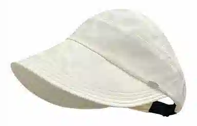 优幽兰 休闲简约纯色太阳帽百搭时尚夏季防紫外线宽帽檐显脸小遮阳帽骑车必备可扎马尾 聚酯纤维 鸭舌帽 女款