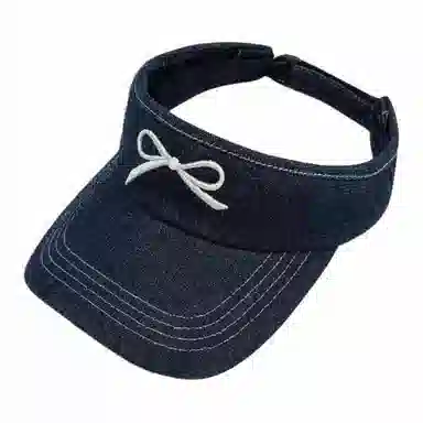 氧气樱桃 水洗蝴蝶结韩版时尚防晒防晒 棉 空顶帽 男女同款情侣款