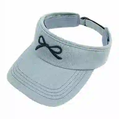 氧气樱桃 水洗蝴蝶结韩版时尚防晒防晒 棉 空顶帽 男女同款情侣款