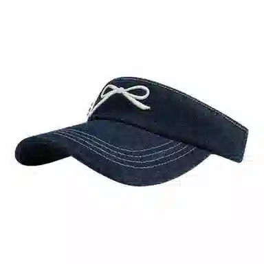 氧气樱桃 水洗蝴蝶结韩版时尚防晒防晒 棉 空顶帽 男女同款情侣款