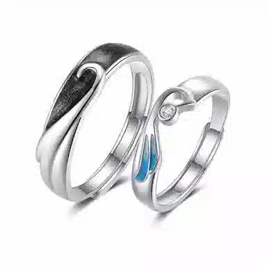 Qike Feng Qiuhuang Couple Ring S925 Silver