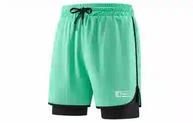 王者荣耀 鲁班七号款 美式基础款反光印花简约篮球跑步训练透气假两件紧身运动休闲短裤 男女同款