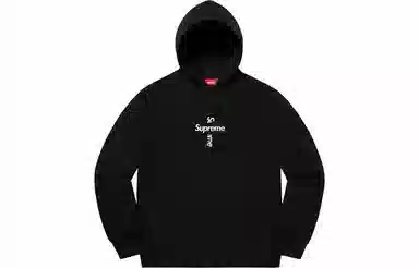 Supreme Cross Box Logo Hooded Sweatshirt