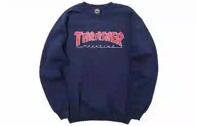 Thrasher Outlined Crew Navy
