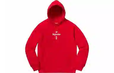 Supreme Cross Box Logo Hooded Sweatshirt