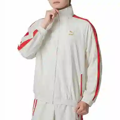 PUMA Colorblock Jacket White