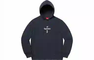 Supreme Cross Box Logo Hooded Sweatshirt