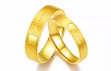 周六福 爱心活口可调节 拉丝 足金 按克计价 黄金戒指 男女同款情侣款