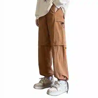 杜克恩 微弹纯色宽松工装裤 男款