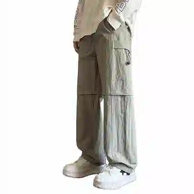 杜克恩 微弹纯色宽松工装裤 男款