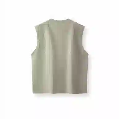 森马 做旧废土风无袖针织坎肩潮流撞色印花背心 男款