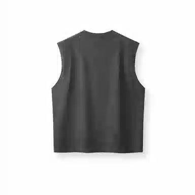 森马 做旧废土风无袖针织坎肩潮流撞色印花背心 男款