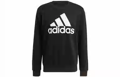 adidas M Bl Ft Swt Logo Crew Sweatshirt Black