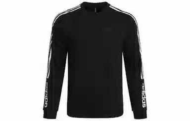 adidas neo M Basc Ss Logo Crew Sweatshirt Black