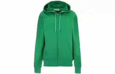 Valentino Logo Hoodie Green