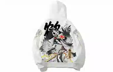 Kimura Sansha x Red Lotus Dream White Crane Hoodie