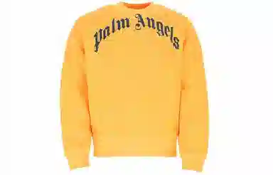 Palm Angels SS21 Logo Crewneck Yellow