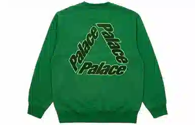 Palace Logo Crewneck Green