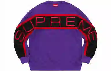 Supreme SS21 Week 1 Paneled Crewneck Logo