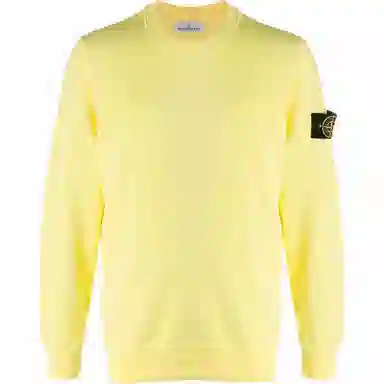 Stone Island SS21 Yellow Crewneck Sweater