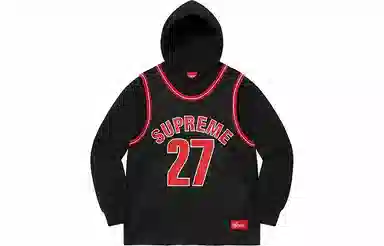 Supreme Basketball Jersey Hooded Sweatshirt