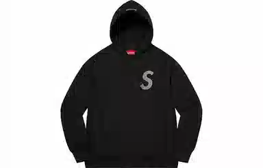 Supreme Week 6 x Swarovski S Logo Hooded Sweatshirt S