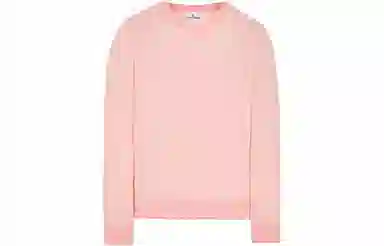 Stone Island V-Neck Pullover Pink