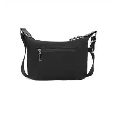 老人头 休闲简约百搭潮流通勤轻便 织物 单肩包斜挎包 女款 黑色