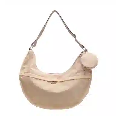 恒源祥 时尚纯色 布 单肩包 大号 女款 多色