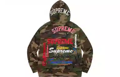 Supreme FW21 Week 1 Multi Logo Hooded Sweatshirt