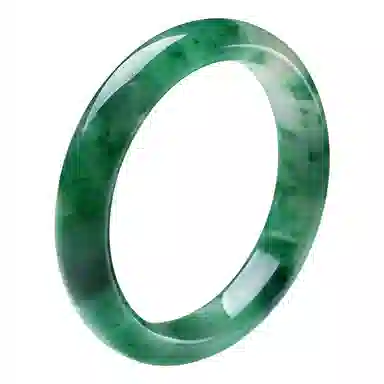 印象眸 新中式古风气质古色古香汉服旗袍高级感显白飘花轻奢 非洲翠 手镯 女款