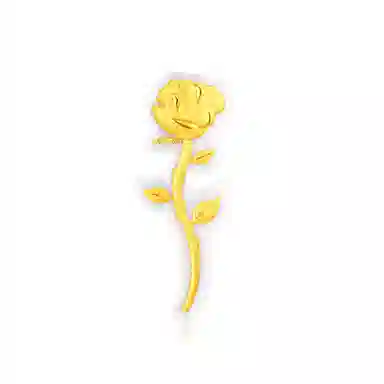 良辰缘 浪漫玫瑰花 好运如意贴诸事顺利小众设计 收藏纪念#好运 合金 摆件 男女同款情侣款