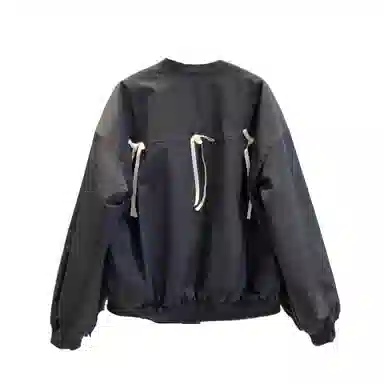 桴生 时尚甜酷风撞色字母印花蝴蝶结棒球服 女款